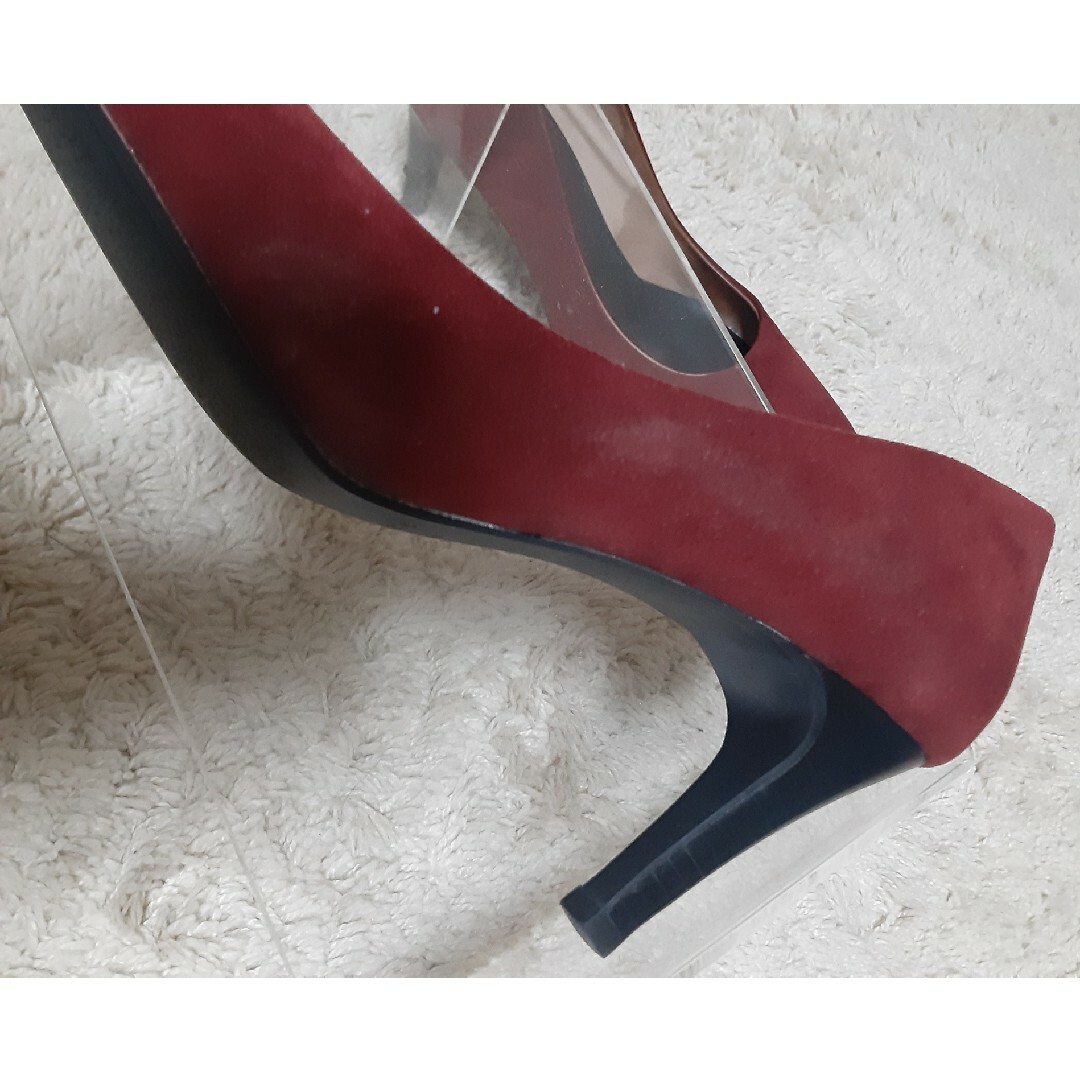 ORiental TRaffic(オリエンタルトラフィック)のバンプス　赤　５cmヒール レディースの靴/シューズ(ハイヒール/パンプス)の商品写真