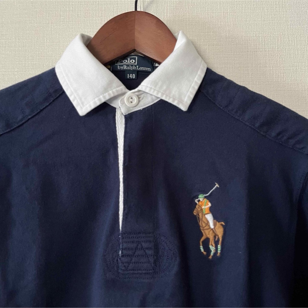 POLO RALPH LAUREN(ポロラルフローレン)のpolo Ralph Lauren ポロラルフローレン　ポロシャツ　長袖　140 キッズ/ベビー/マタニティのキッズ服男の子用(90cm~)(Tシャツ/カットソー)の商品写真