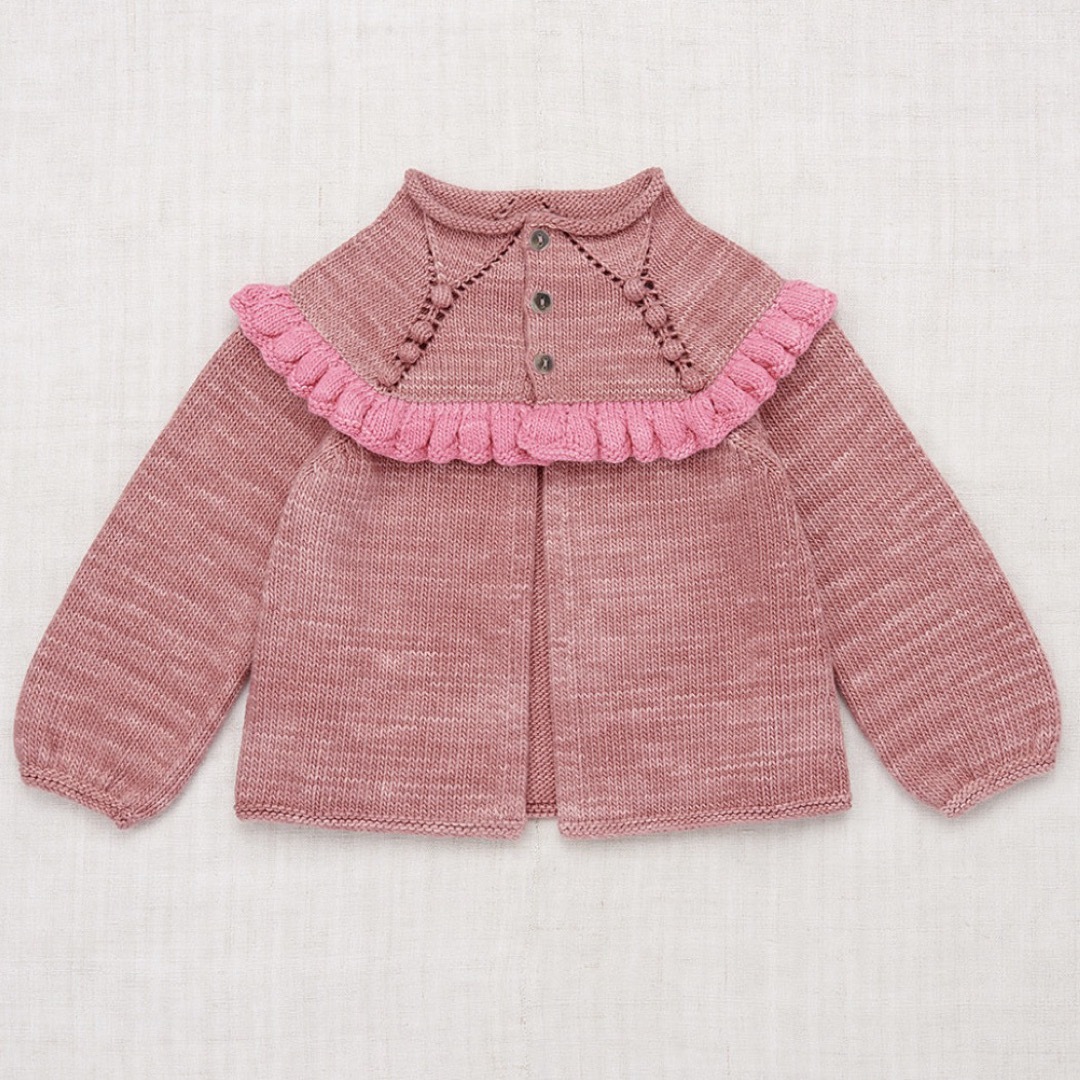 Misha & Puff(ミーシャアンドパフ)の【新品】misha&puff ruffle cardigan 3y キッズ/ベビー/マタニティのキッズ服女の子用(90cm~)(カーディガン)の商品写真