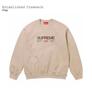 シュプリーム(Supreme)のSupreme Established Crewneck Clay XL(スウェット)