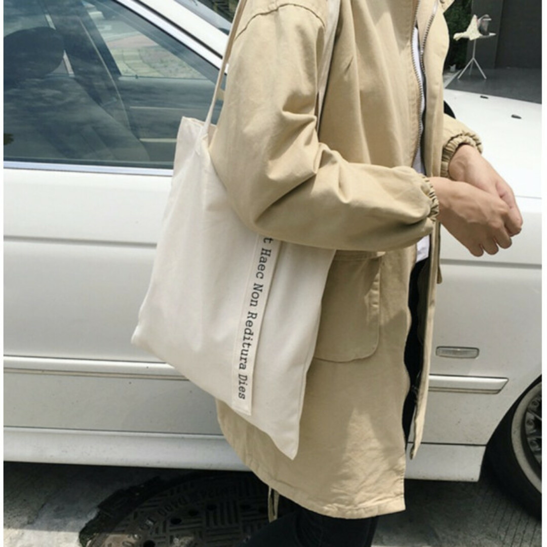 ハンドルメッセージトート 白 トートバッグ レディース ショルダー ハンドバッグ レディースのバッグ(トートバッグ)の商品写真
