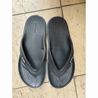 crocs - 【新品未使用】クロックス　黒　サンダル　ビーサン　26センチ