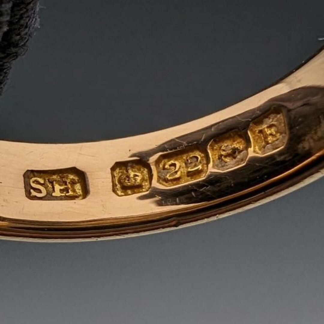 1929年 英国ヴィンテージ ジュエリー K22ゴールドリング 4.8g 指輪 Samuel Hope エンタメ/ホビーの美術品/アンティーク(その他)の商品写真