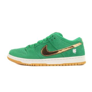 ナイキ(NIKE)のNIKE ナイキ サイズ:26.0cm SB DUNK LOW PRO ST. PATRICKS DAY (BQ6817-303) ダンク ロー プロ セントパトリックスデイ ラッキーグリーン メタリックゴールド US8 ローカット スニーカー スケート シューズ 靴【メンズ】【中古】(スニーカー)