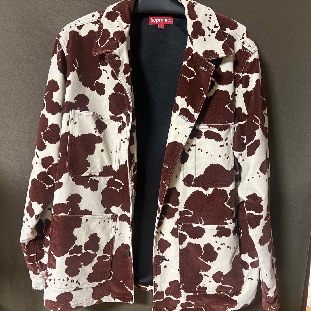 Supreme(シュプリーム)のsupreme Velvet Chore Coat cow柄 メンズのジャケット/アウター(カバーオール)の商品写真