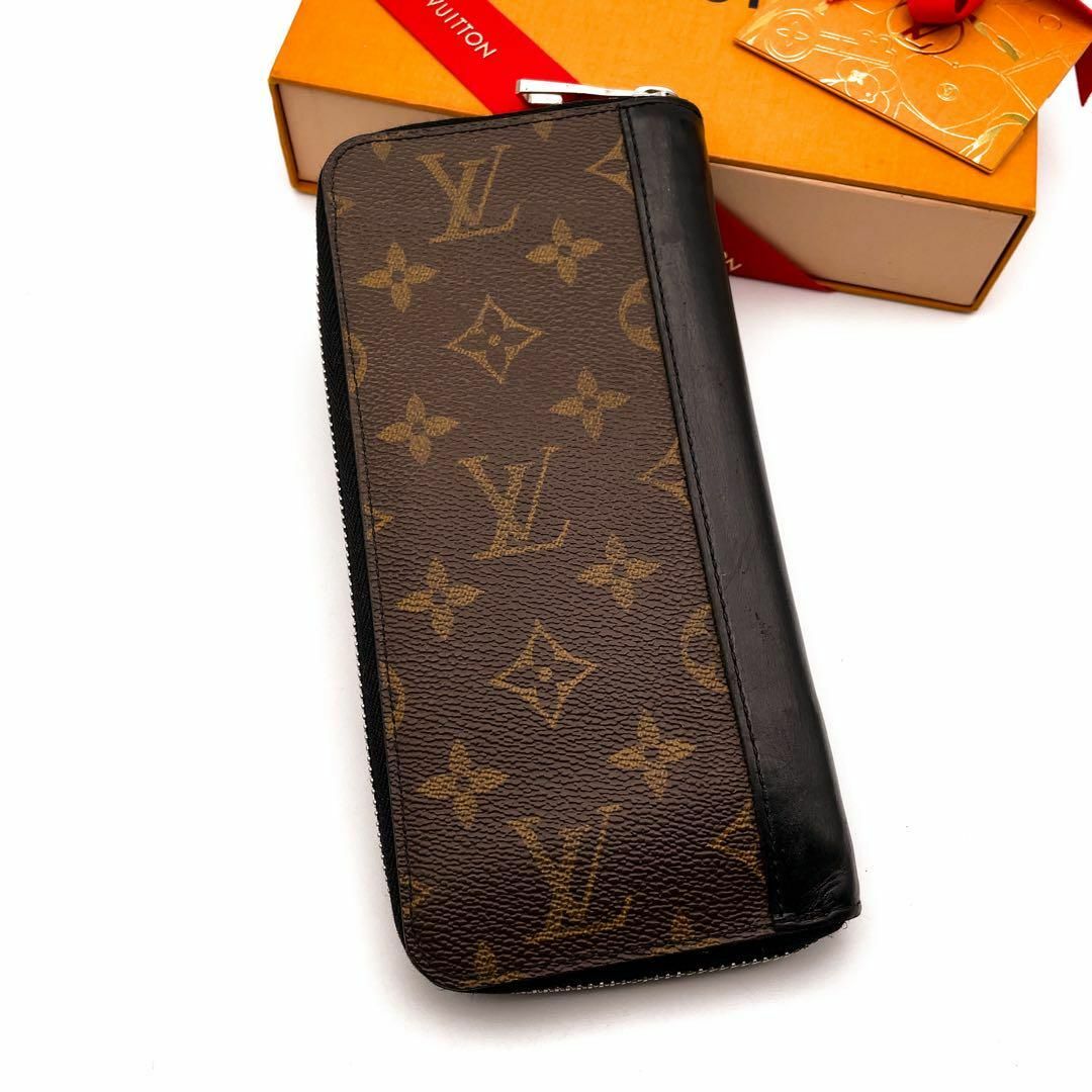 LOUIS VUITTON(ルイヴィトン)の【S級極美品】ルイヴィトン モノグラム マカサー ヴェルティカル 長財布 2 メンズのファッション小物(長財布)の商品写真