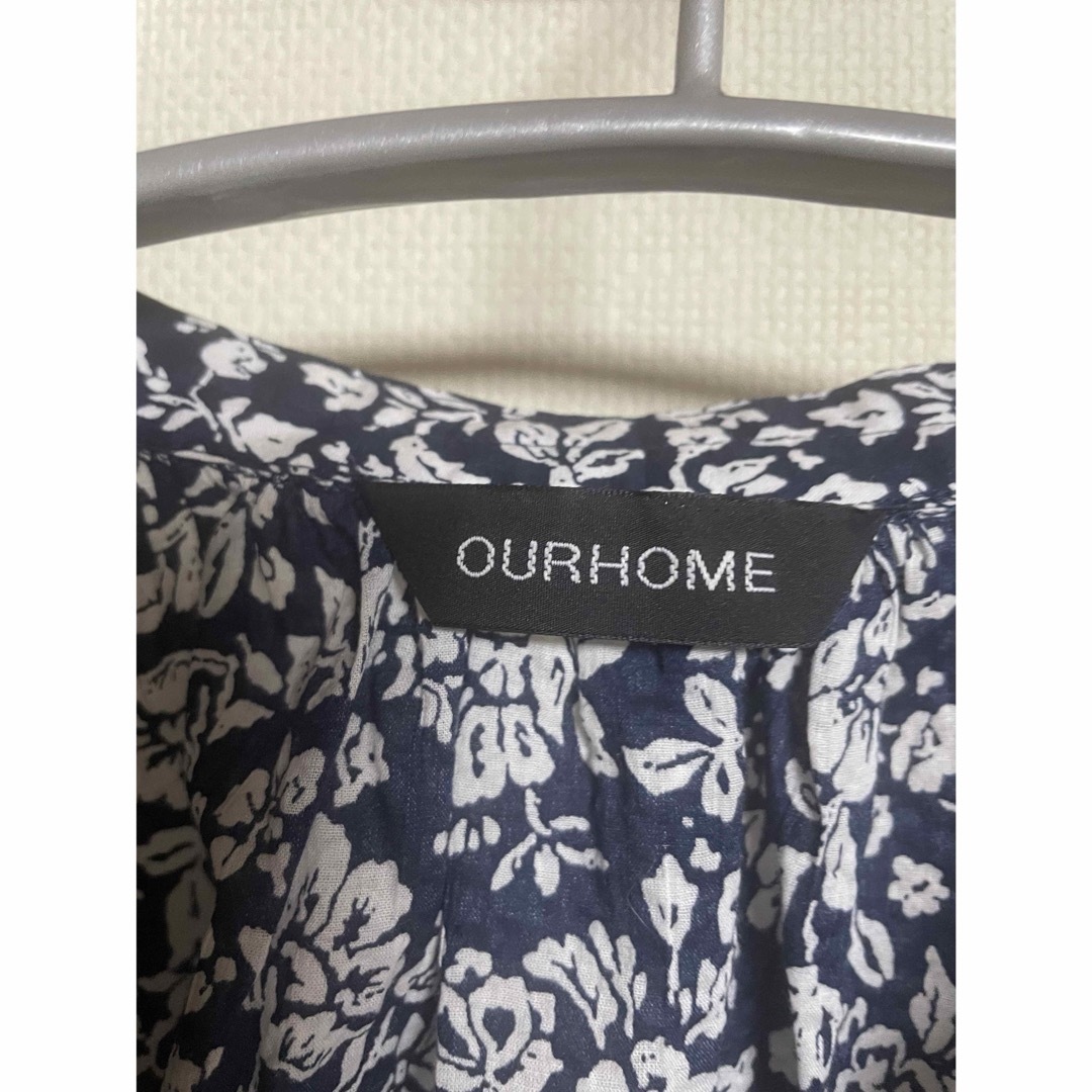 OURHOME 綿100％アイロンいらずのサマーブラウス レディースのトップス(シャツ/ブラウス(半袖/袖なし))の商品写真