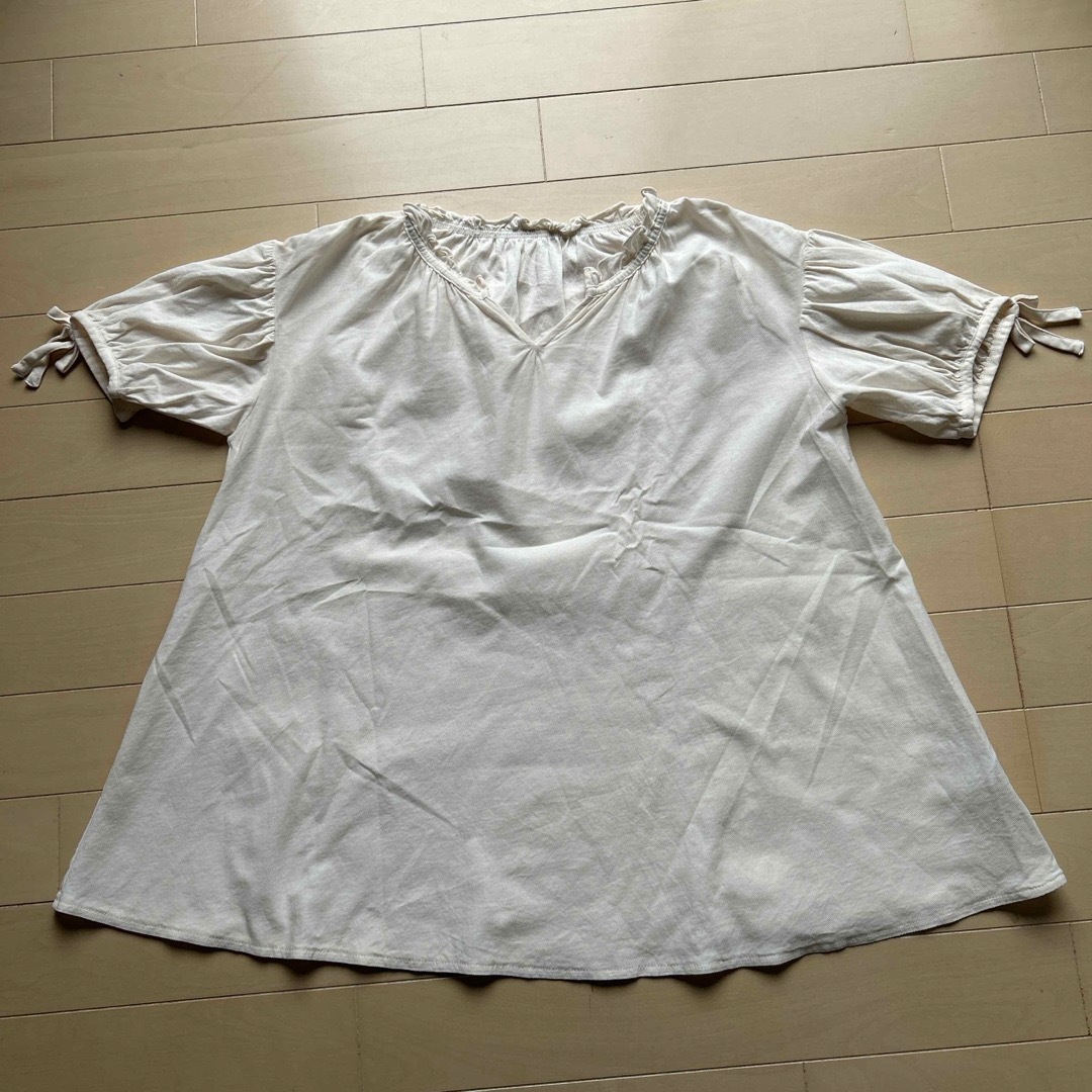 GU(ジーユー)のGU 150 女の子　チュニックシャツ2枚組 キッズ/ベビー/マタニティのキッズ服女の子用(90cm~)(Tシャツ/カットソー)の商品写真