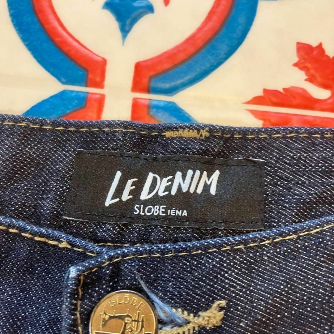 SLOBE IENA(スローブイエナ)の美品》スローブイエナ　LE DENIM 　ストレートデニム40 ハイウエスト レディースのパンツ(デニム/ジーンズ)の商品写真