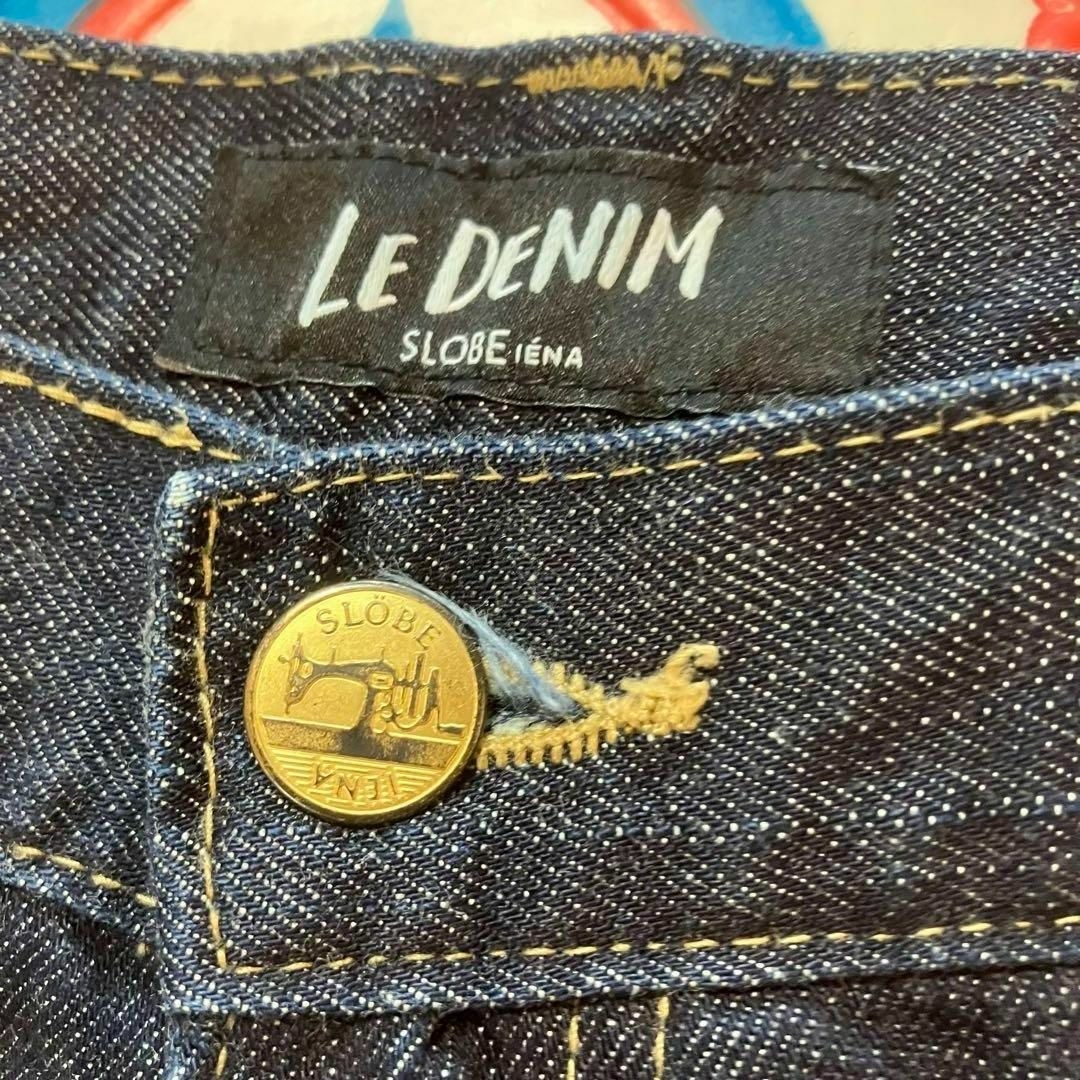 SLOBE IENA(スローブイエナ)の美品》スローブイエナ　LE DENIM 　ストレートデニム40 ハイウエスト レディースのパンツ(デニム/ジーンズ)の商品写真