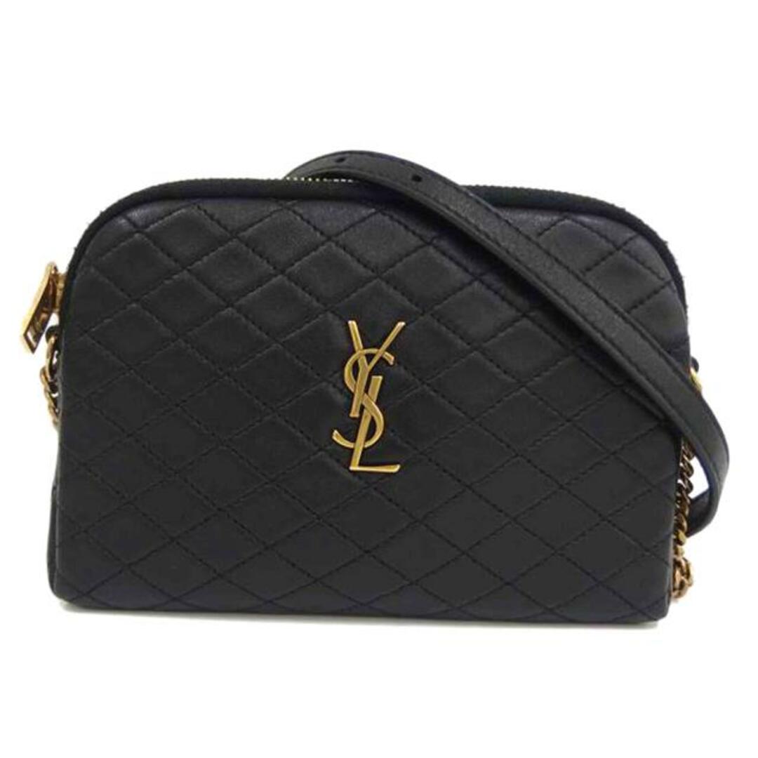 Saint Laurent(サンローラン)のSAINT LAURENT  サンローラン/ギャビーステッチチェーンショルダー/黒/ABランク/82【中古】 レディースのバッグ(ショルダーバッグ)の商品写真