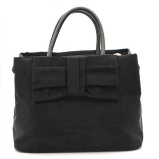 <br>PRADA プラダ/テスートフィオッコリボン2wayレザーハンド/ネロ/1BG068/SAランク/89【中古】