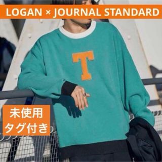 LOGAN×ジャーナルスタンダード カレッジニットセーター ワッペン アメリカン