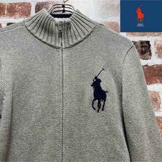 ポロラルフローレン(POLO RALPH LAUREN)の超大特価❗️ポロ　ラルフローレン  ビックポニー　フルジップ　ニット❗️(ニット/セーター)