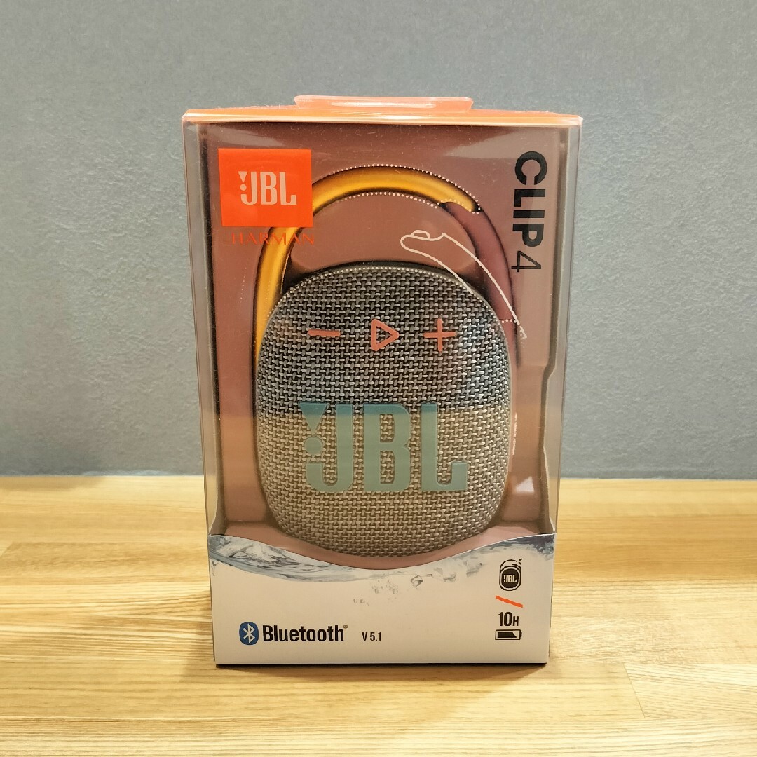 JBL｜ジェイビーエル ブルートゥース スピーカー グレー JBLCLIP4G… スマホ/家電/カメラのオーディオ機器(スピーカー)の商品写真