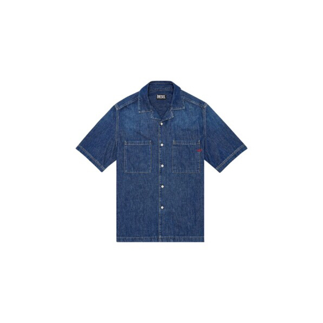 DIESEL(ディーゼル)のDIESEL デニムシャツ XL 半袖　D-PAROSHORT SHIRTブルー メンズのトップス(シャツ)の商品写真