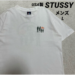 ステューシー(STUSSY)の90s -00s USA製 STUSSY ステューシー　両面プリント メンズ L(Tシャツ/カットソー(半袖/袖なし))