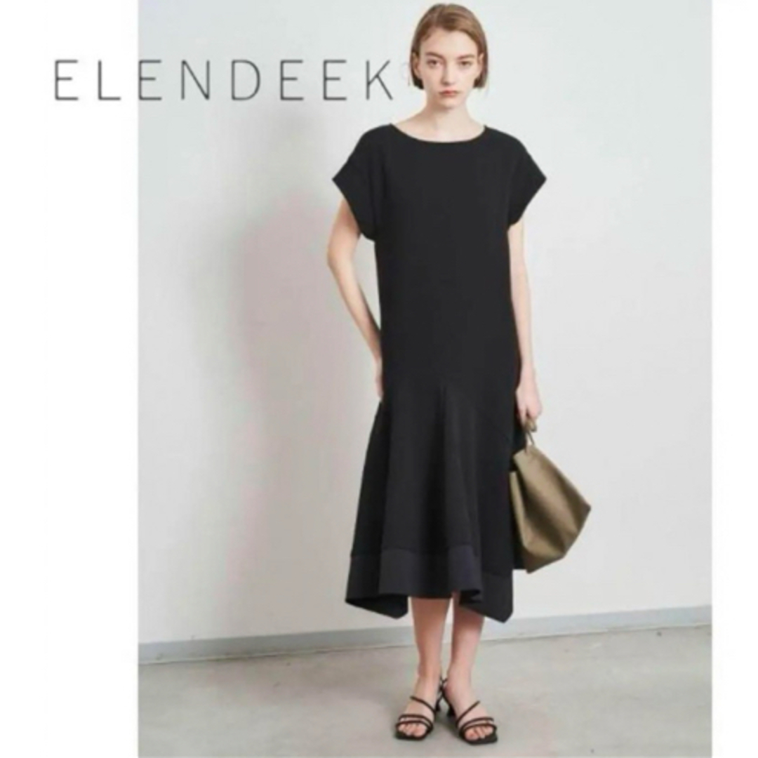 ELENDEEK(エレンディーク)のELENDEEK エレンディーク マーメイドワンピース ブラック 黒 サイズ 2 レディースのワンピース(ロングワンピース/マキシワンピース)の商品写真