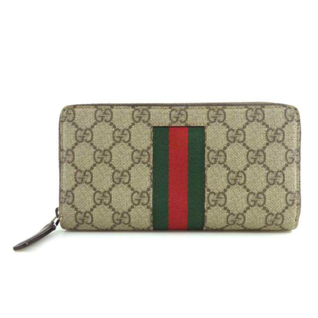 Gucci(グッチ)のGUCCI グッチ/GG柄ラウンド長財布/408831/493***/Bランク/64【中古】 レディースのファッション小物(財布)の商品写真