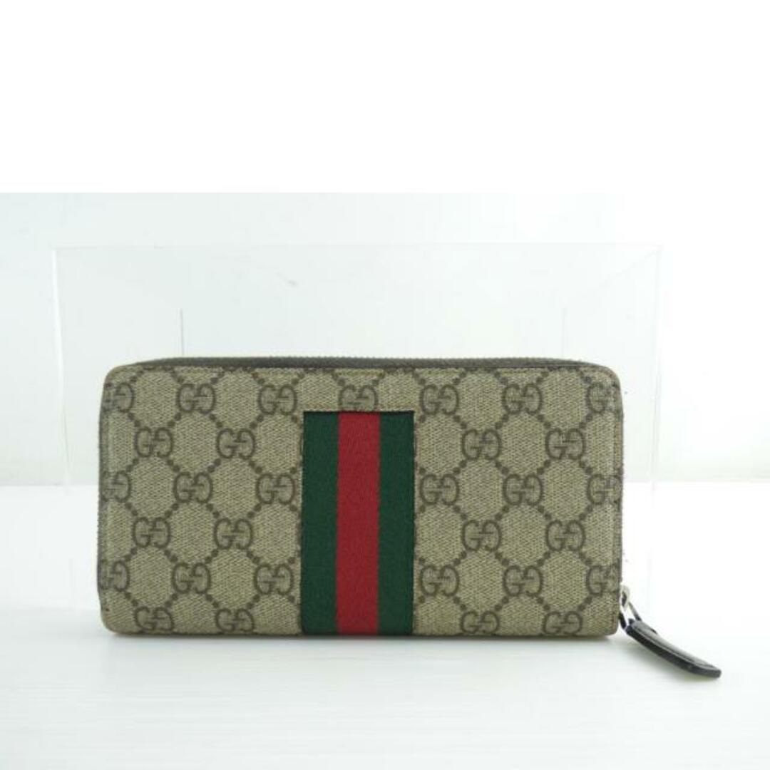 Gucci(グッチ)のGUCCI グッチ/GG柄ラウンド長財布/408831/493***/Bランク/64【中古】 レディースのファッション小物(財布)の商品写真