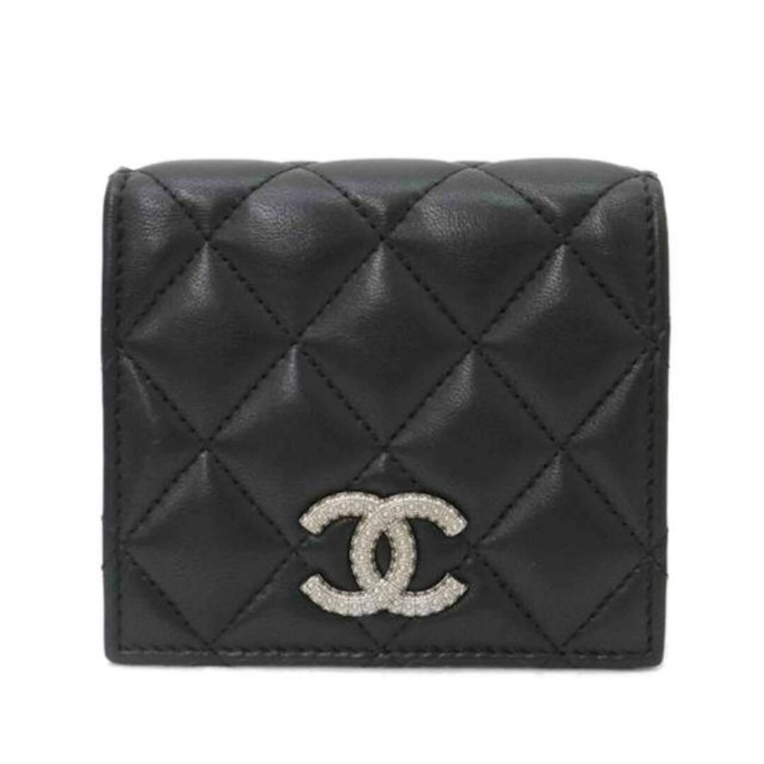 CHANEL(シャネル)の<br>CHANEL シャネル/マトラッセココマークスモールウォレット/ブラック/N77*****/Aランク/69【中古】 レディースのファッション小物(財布)の商品写真