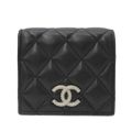 <br>CHANEL シャネル/マトラッセココマークスモールウォレット/ブラック