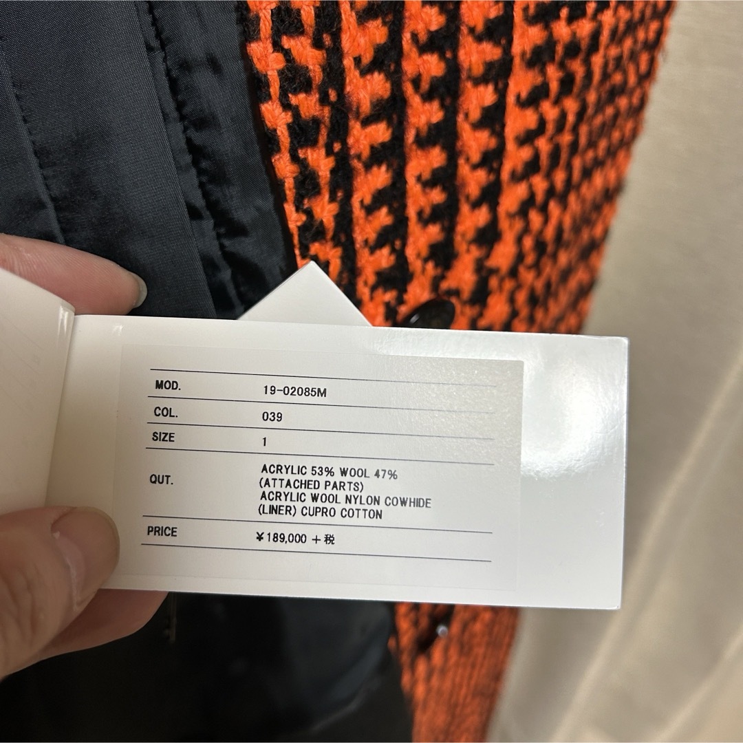 sacai(サカイ)のsacai サカイ ハイブリッドドッキングツイードコート 19AW メンズのジャケット/アウター(チェスターコート)の商品写真
