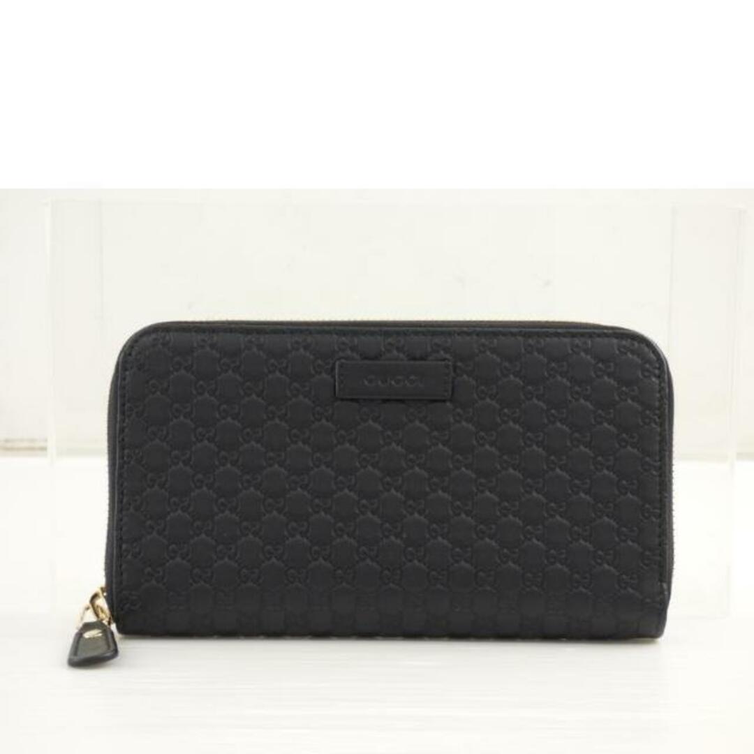 Gucci(グッチ)のGUCCI グッチ/マアイクロシマレザーラウンドファスナー長財布/449391/534***/Aランク/64【中古】 レディースのファッション小物(財布)の商品写真