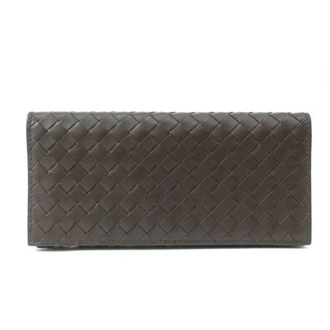 BOTTEGA VENETA ボッテガヴェネタ/二つ折り札入れ カードケース ダークブラウン/120697/Aランク/65【中古】 メンズのファッション小物(長財布)の商品写真