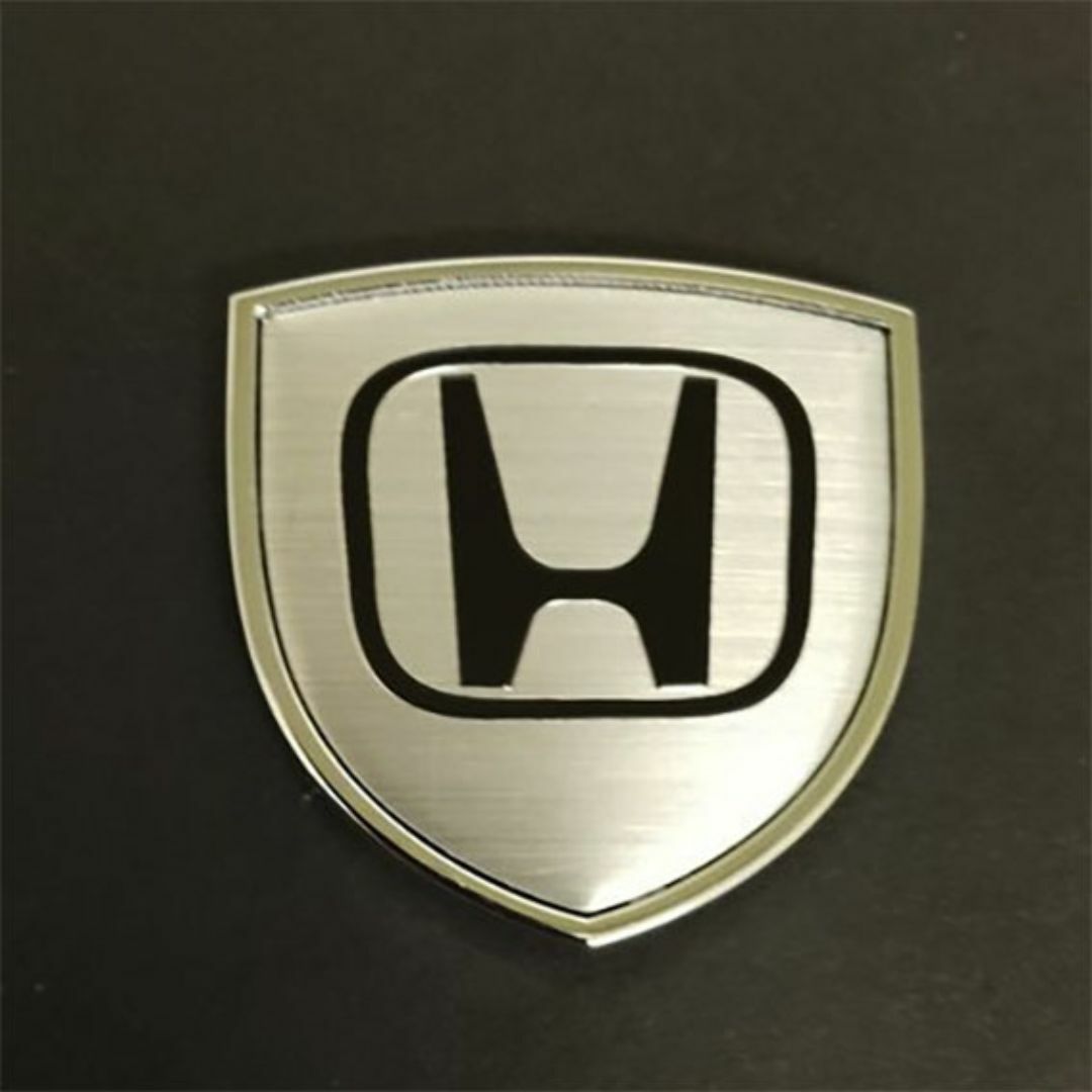 HONDA ホンダ 3D金属ステッカー 　シルバー 自動車/バイクの自動車(車外アクセサリ)の商品写真