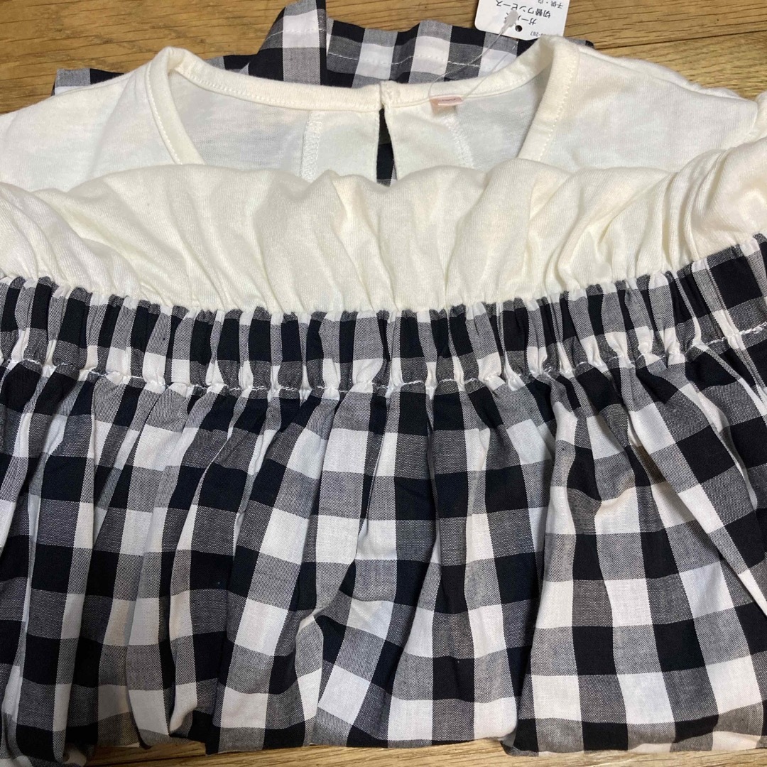 ガールズ150 半袖ワンピース　新品タグ付き キッズ/ベビー/マタニティのキッズ服女の子用(90cm~)(ワンピース)の商品写真