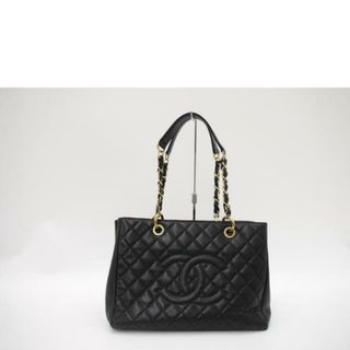 シャネル(CHANEL)のCHANEL/GSTキャビアスキンチェーントート/ブラック/186*****/Aランク/69【中古】(トートバッグ)