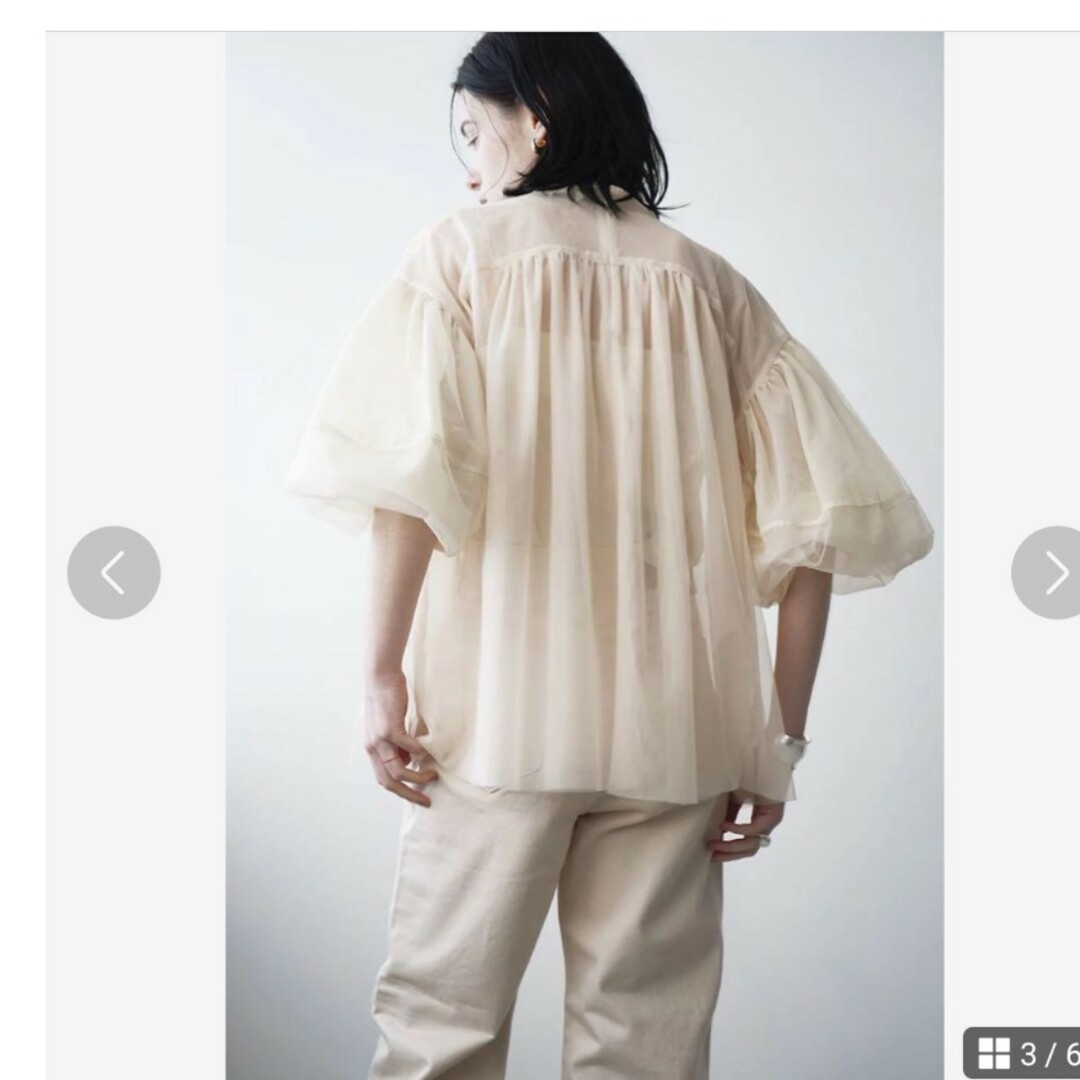 CLANE(クラネ)のCLANE SHEER TULLE BALLOON SLEEVE TOPS レディースのトップス(シャツ/ブラウス(長袖/七分))の商品写真