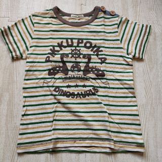 フーセンウサギ(Fusen-Usagi)のpikku poika キッズ ボーダー Ｔシャツ 110cm(Tシャツ/カットソー)