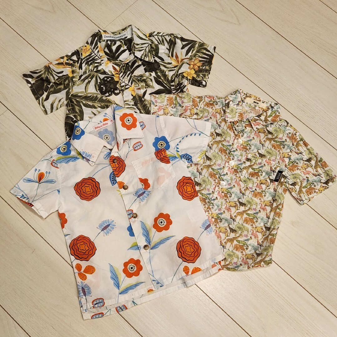 子供服　シャツ　100サイズ　3枚セット キッズ/ベビー/マタニティのキッズ服男の子用(90cm~)(その他)の商品写真