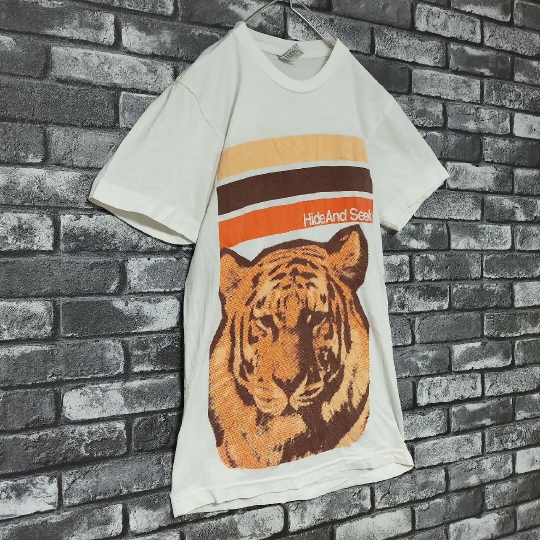 American Apparel(アメリカンアパレル)のアメリカンアパレルタイガー虎アニマルtシャツTシャツビッグプリントロゴtee メンズのトップス(Tシャツ/カットソー(半袖/袖なし))の商品写真