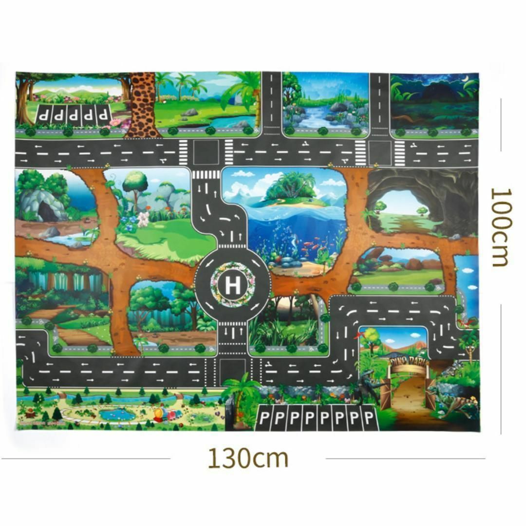トミカ トーマス レゴ プレイマット 大型 マップ シート ミニカー（恐竜） エンタメ/ホビーのおもちゃ/ぬいぐるみ(ミニカー)の商品写真