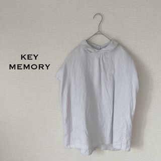 KEY MEMORY 鎌倉　フレンチスリーブブラウス　リネン100% 日本製