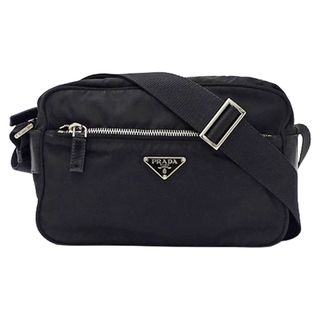 PRADA - プラダ PRADA バッグ レディース ブランド ショルダーバッグ ナイロン ブラック BT0166 黒 コンパクト ミニバッグ おしゃれ 斜め掛け 【中古】