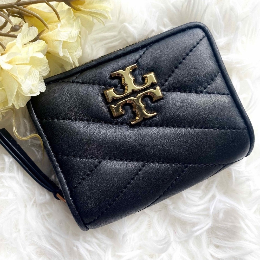 Tory Burch(トリーバーチ)の87.カードあり✨トリーバーチ 財布 シェブロン キルティング ラウンドジップ レディースのファッション小物(財布)の商品写真