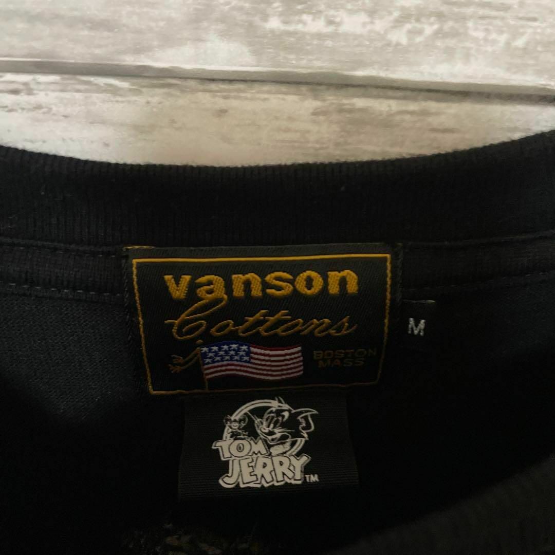 VANSON(バンソン)のVANSON × トムとジェリー ロンT 刺繍 スリーブプリント ポケT メンズのトップス(Tシャツ/カットソー(七分/長袖))の商品写真
