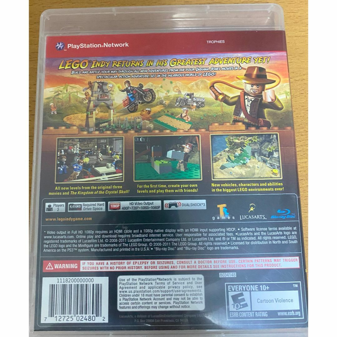 ★海外版・北米版★ LEGO Indiana Jones 2: The Adve エンタメ/ホビーのゲームソフト/ゲーム機本体(家庭用ゲームソフト)の商品写真
