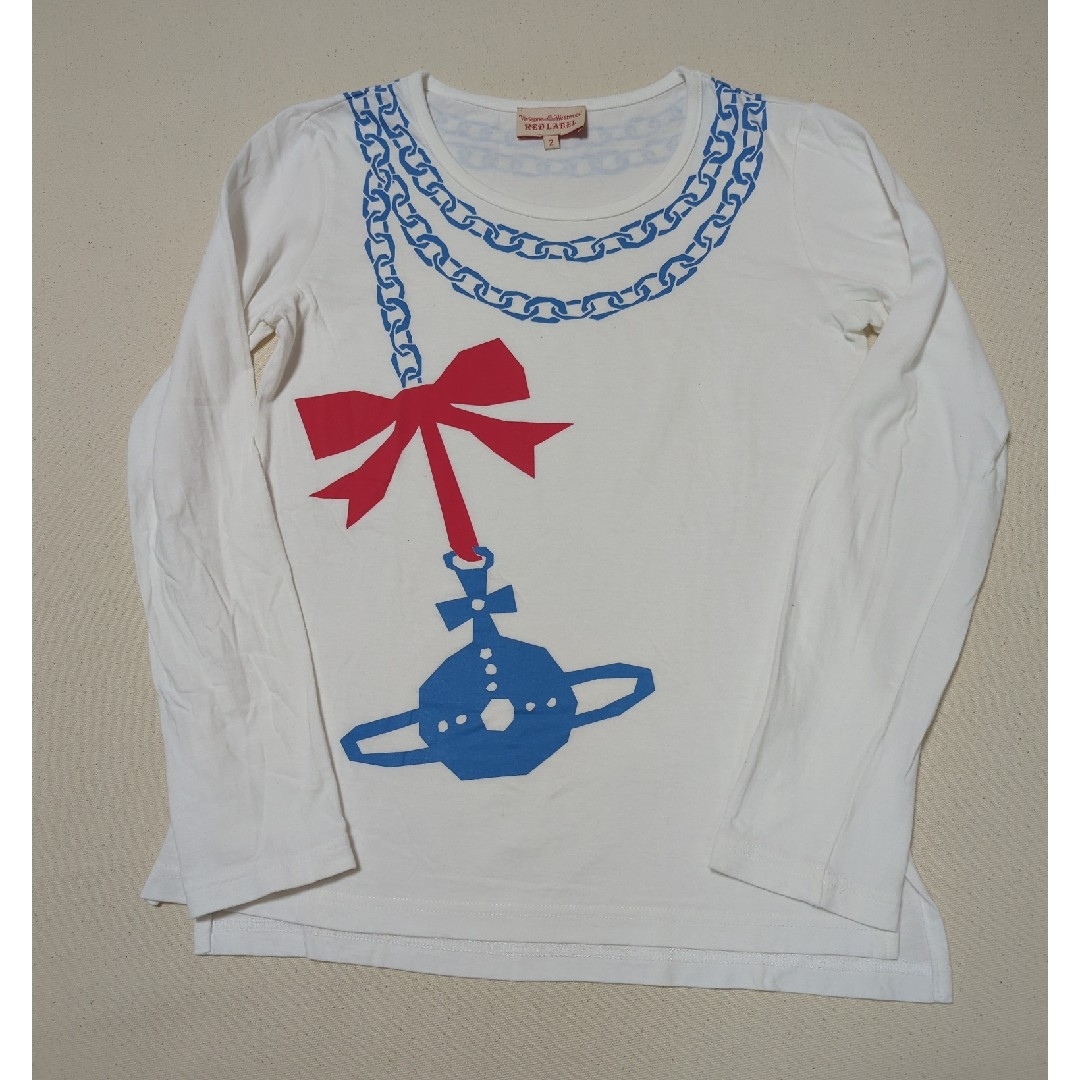 Vivienne Westwood(ヴィヴィアンウエストウッド)のヴィヴィアンウエストウッド　リボンオーブカットソー　長袖 レディースのトップス(Tシャツ(長袖/七分))の商品写真