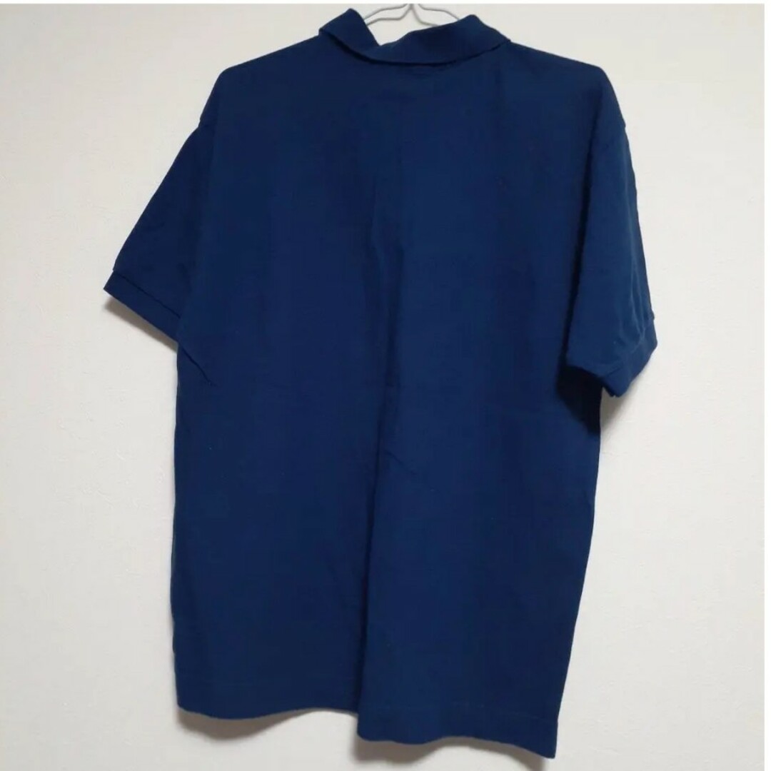 Trussardi(トラサルディ)のTRUSSARDI トラサルディー  古着 ネイビー　紺色 ポロシャツ コットン メンズのトップス(ポロシャツ)の商品写真