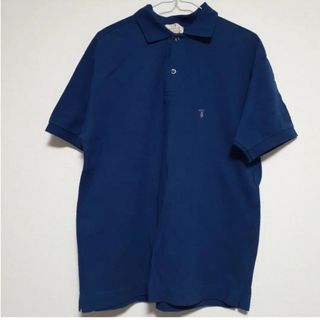 トラサルディ(Trussardi)のTRUSSARDI トラサルディー  古着 ネイビー　紺色 ポロシャツ コットン(ポロシャツ)