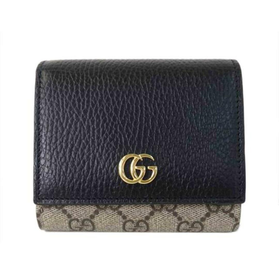 Gucci(グッチ)のGUCCI グッチ/GGマーモントミディアムウォレット/ブラック/598587/041*/Aランク/84【中古】 レディースのファッション小物(財布)の商品写真