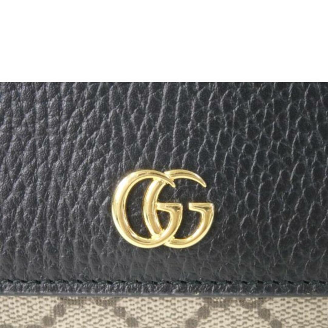 Gucci(グッチ)のGUCCI グッチ/GGマーモントミディアムウォレット/ブラック/598587/041*/Aランク/84【中古】 レディースのファッション小物(財布)の商品写真