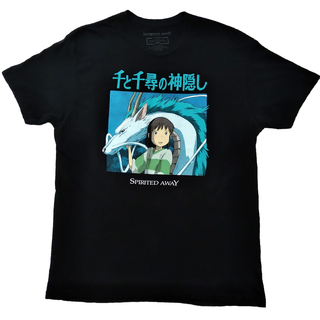 ジブリ(ジブリ)の古着　千と千尋の神隠し　Tシャツ　XL　黒　ジブリ　映画　ムービー　アニメT *(Tシャツ/カットソー(半袖/袖なし))