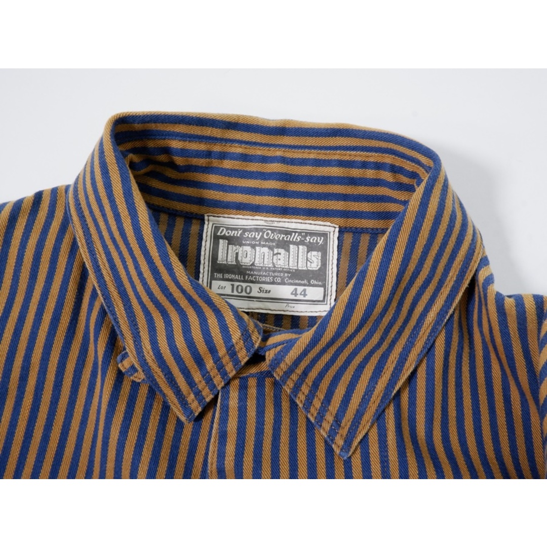 FREEWHEELERS/フリーホイーラーズ THE IRONALL FACTORIES CO. Lot100 Express Stripe Jacketアイアンオールズ ストライプカバーオールジャケット未使用品【44】【MJKA74800】 メンズのジャケット/アウター(その他)の商品写真