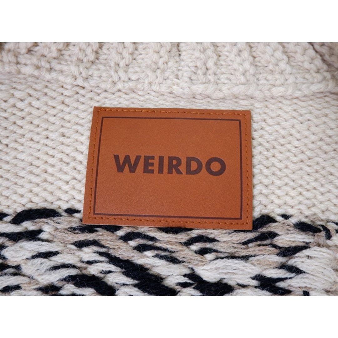 WEIRDO/ウィアード WOLFESS COWICHANウルフ柄カウチン ニット WEIRDO/ウィアード WOLFESS COWICHANウルフ柄カウチン ニット